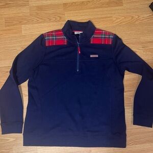Vineyard Vines Shep Shirt 3/4 zip size XL fitted